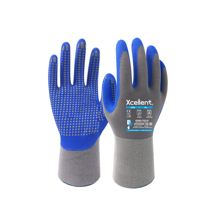 Joustava nitriilinäppyläkäsine