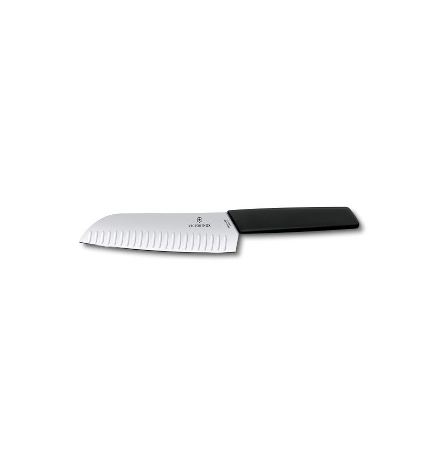 Swiss modern Santoku 17 cm ovaalihiottu