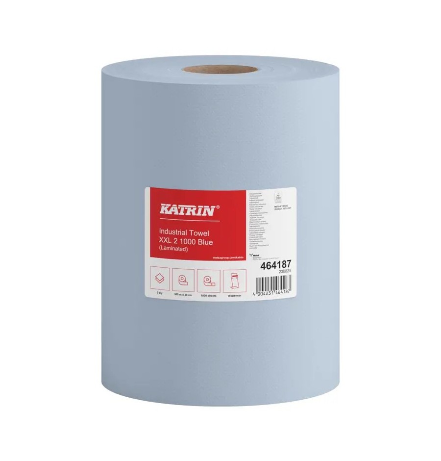 Katrin Teollisuuspyyhe XXL 2-kerroksinen Laminoitu, Sininen