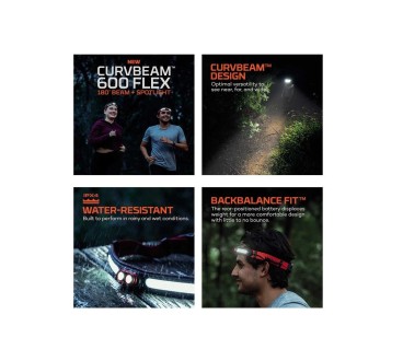 NEBO curvbeam flex otsalamppu 600 Lumeneas